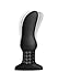 Rimmers Curved Rimming Plug with Remote, Model M, Black