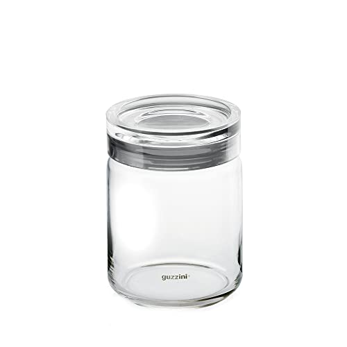 Guzzini Barattolo L Kitchen Active Design, Grigio Cielo, 10.5 x h16.5 cm