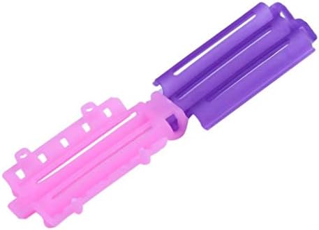 ロングヘアのための髪カーラー ヘアローラープラスチックウェーブロール理髪ツール専門職ヘアスタイリングサロンカーラーdoは髪が ドゥない髪を引いて損はない 2個 Purple Color Pink 海外