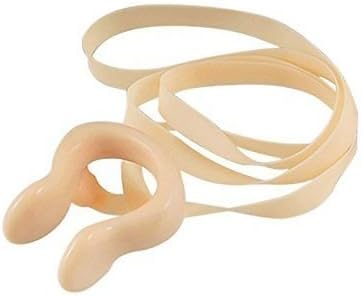 Silicone Beige Elastic String Diving Swimming Nose Clip Plug Water Clip