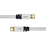35 Ft Coaxial Cable, GearIT Pro Series RG6 Coaxial Cable 35FT UL CL2 in-Wall Rated Gold Platted F-Connectors 18AWG 75 Ohm Dual Shield, White