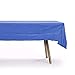 Gift Expressions 6 CT Premuim 54x108 inch Rectangle Plastic Tablecloth Waterproof Disposable Party Event Decoration Heavy Duty Table Cover(Royal Blue)