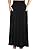 Allegrace Women's Plus Size Shirring High Waist Pleated Long Maxi Skirt with Pockets