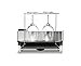 simplehuman Compact Steel Frame Dish Rack, Brushed Stainless Steel, Grey