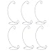Artliving (6 Pack Ornament Display Stand, White Iron Hanging Stand Rack Holder for Hanging Glass Globe Air Plant Terrarium, Witch Ball, Christmas Ornament and Home Wedding Decoration