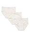 Amoureux Bebe Girls Brief Panties- Tagless Cotton Underwear-Pink/White (3 Pack)