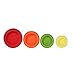 Reusable Silicone Food Savers and Food Storage Set of 6 Fruits and Vegetables Including 2 Sizes Avocado Savers By Mixtra