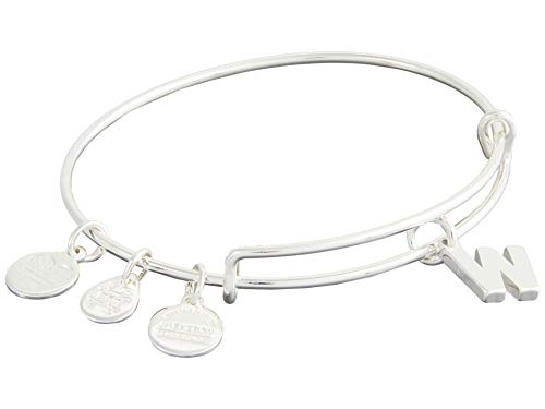 Brazalete tipo esclava con inicial W III de Alex y Ani