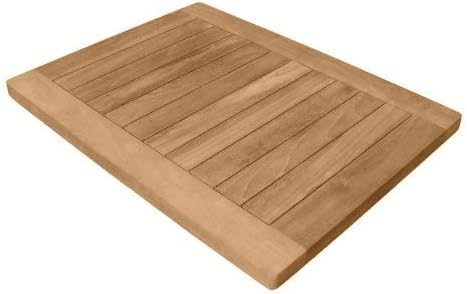 PDC Furniture New Grade A Teak Wood 24" Door/Shower/Spa/Bath Floor Mat
