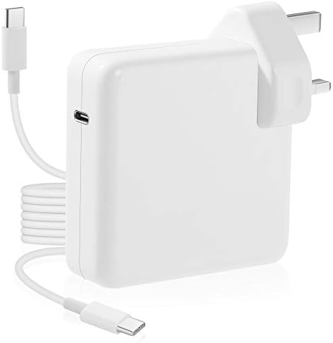 61w USB-C Power Adapter Mac Charger compatible with Macbook Pro 13 inch Mac Thunderbolt Charger,Type C PD Wall Charger for New Macbook Air 2018 Dell XPS,Matebook,iPad Pro,iPhone,Galaxy and More(61w)