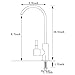 Kitchen Sink Water Filter Faucet - [Advanced] [100% Pur] Drinking Water Faucet Fits Most RO Units or Water Filtration System, Stainless Steel 304 Brushed Nickel Filtered Tap (Black)