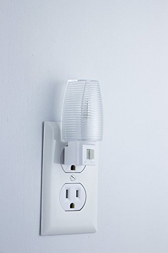 Lights By Night Manual On/Off Incandescent Night Light, Clear Shade (Pack of 2)