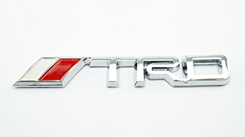 3D TRD Chrome Plastic Logo Emblem Sticker Decal Badge Trunk For Toyota