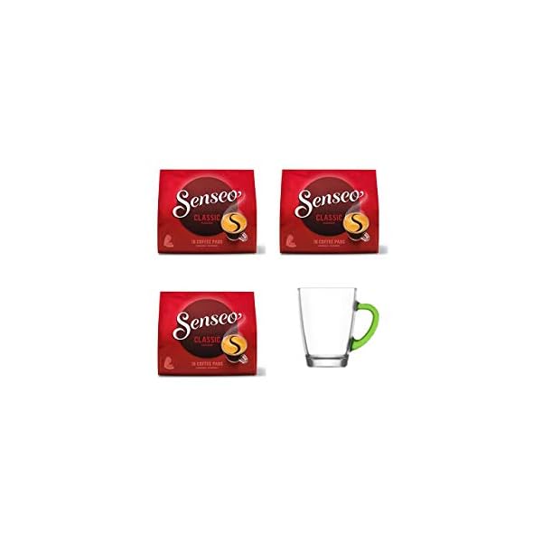 Senseo Kaffeepads Klassisch / Classic, 3er Pack, Intensiver & Vollmundiger Geschmack, Kaffee, je 16 Pads, mit…