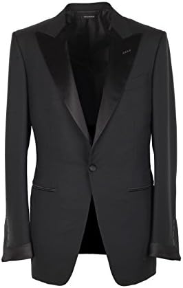CL - Tom Ford O'Connor Black Tuxedo Smoking Suit Size 54 / 44R U.S. Fit Y