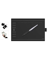 HUION H1060P Graphics Drawing Tablet Upgrade of New 1060Plus, 10*6.25 inch with 8192 Pressure Sensitivity Battery-Free Stylus for Teaching Online Classes and Remote Working