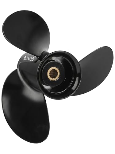 OULEME 48-897752A11 Aluminum Boat Propeller, 9.25 x 10, for Mercury Outboard 9.9/15/20 HP Motors, 14 Tooth Spline, 3-Blade, RH at Amazon