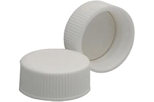 Wheaton 239207 White Polypropylene Screw Cap with Poly-Vinyl Liner, 22-400 Size (Pack of 144)