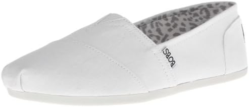 SkechersWomen's Bobs Plush - Peace & Love, White, 10 Wide