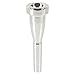 Whitelotous Silver Plated Trumpet Mouthpiece Meg 3C Size for Bach New