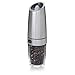 Gravity Electric Salt Pepper Grinder - Automatic Battery Powered, Adjustable Grind Coarseness, Blue LED Light, Great Mother’s Day Gift, Premium Quality Electronic Black Pepper Mill (Stainless Steel)