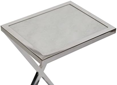“X” Occasional Accent Table with Stone Top Insert