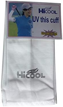 HiCool UV Sun Protection Arm Sleeve Mittens Glove Climbing Driving Tennis Bike 1 Pair(White, Free Size)