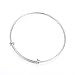 Sromay 8 Pieces Wire Blank Bracelet Stainless Steel Expandable Charm Bangle Bracelet for DIY Jewelry Making, 2.4 Inch