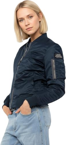 Schott NYC Femme Airforcewrs BLOUSON BOMBER, NAVY, M EU