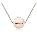Hoops & Loops Rose Gold Flashed Sterling Silver 10mm Polished Ball Bead Necklace