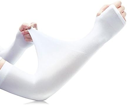 SunBeter UV Protection Cooling Arm Sleeves Outdoor Sport Sun Protection Arm Cover with Mosquito Repellent Bracelet for Men and Women Kids