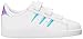 adidas Originals boys Superstar Cloudfoam Sneaker, White/White/Metallic Silver, 10 Toddler US