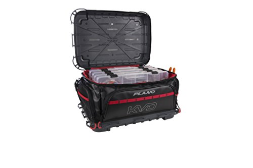 Plano PLAB37700 KVD Signature Series 3700 Size Tackle Bag, Black/Grey/Red