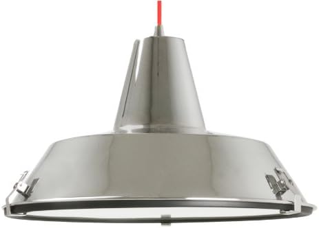Leitmotiv LM650-110V Dock Pendant Lamp, Chrome with Red Cable