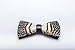 RBOCOTT Leather Feather Handmade Pre-tied Bow tie and Brooch Sets for Men(2)