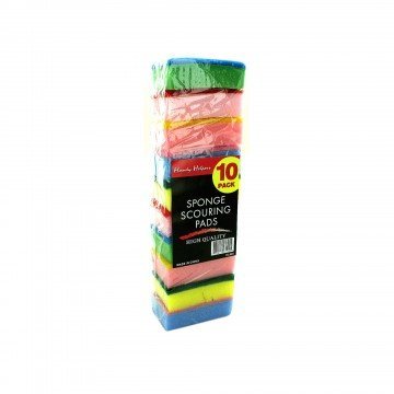 Scouring Pad - Sponge - Cleaning Pads - 10 Pack - 90 Days Guarantee