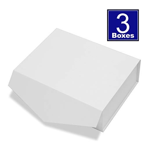 Cohaja-Matte-White-Gift-Box-with-Lid-3-Pack-12-x-9-x-4-Inch-Magnetic-Closure-Multiple-use-Decorative-Gift-or-Storage-Boxes-for-Bridesmaid-Proposals-Favors-Weddings-Office-and-More