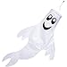 Zcutt Home Goods 48 inch Ghost Windsock Outdoor Hanging Decoration — Spun Polyester Fabric — Includes swival Hanging Clip