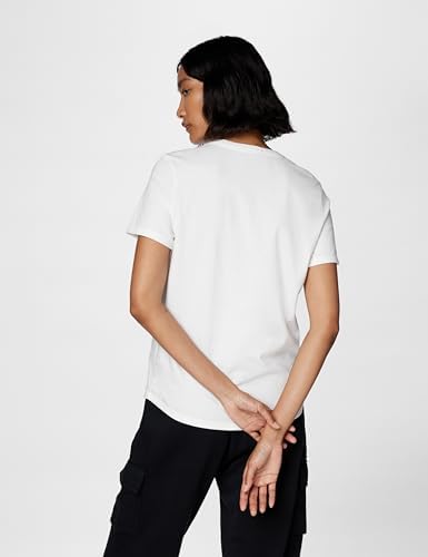 DX7906-100 W NSW TEE ESSNTL ICN FTRA T-Shirt Donna WHITE/BLACK/BLACK Taglia M