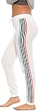 Coco-Limon Women Regular & Plus-Size Jogger Sweatpants – Multi-Striped Leg