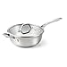 Calphalon AccuCore Stainless Steel Chef's Pan with Cover, 4-Quart