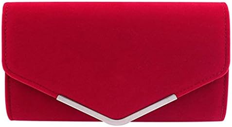 Women Clutch Purse Evening Bag Prom Handbag With Detachable Chain for Wedding Velvet