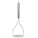 YaeKoo Stainless Steel Potato Masher ricer with Broad and Ergonomic – Fine-grid Mashing Plate for Smooth Mashed Potatoes, Vegetables and Fruits (316 stainless)