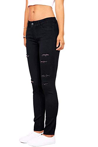 Women's Hight Waisted Butt Lift Stretch Ripped Skinny Jeans Distressed Denim Pants
