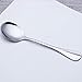 Zicome Soup Spoons, Stainless Steel Round Bouillon Spoons, Set of 10