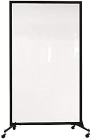 Norwood Commercial Furniture Healthy Safeguard Clear Portable Room Divider/Privacy Screen 6' 2" H- On