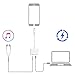 Headphone Jack Adapter Cable Aux Audio 3.5 mm Jack Adapter Charge and Music for iPhone 7 Dongle Compatible with iPhone 7/7 Plus/8/8 Plus/11/X/XS/XS MAX Accessory Connector Compatible All iOS Systemsthumb 3