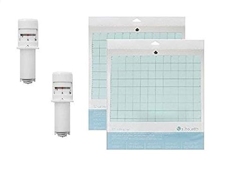 Silhouette Autoklingen und Silhouette Cameo Ersatz-Schneidematte, 30,5 x 30,5 cm, 2 Stück