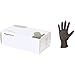 AmazonBasics Powder Free Disposable Nitrile Gloves, 6 mil, Black, Size L, 100 per Pack, 10-Pack