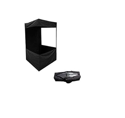 Brandway Promotional Canopy 3 X 3 X 7 with Blackcolor tetron (Black)